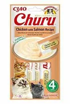 Churu Cat kuracie mäso s lososom 4x14g