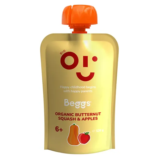 BEGGS Maslová tekvica a jablká 6m+ 120 g