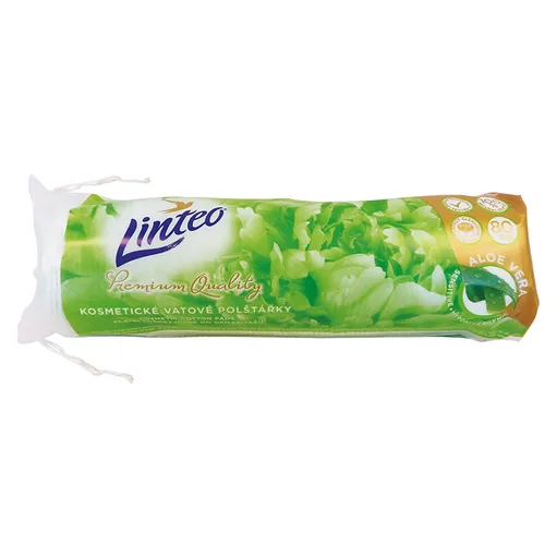 LINTEO Premium Vatové vankúšiky Aloe Vera 80 ks