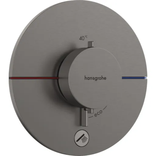Hansgrohe ShowerSelect Comfort S sprchová batéria bez podomietkového telesa kartáčovaný čierny chróm 15562340