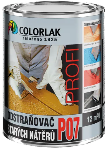 COLORLAK COLORLAK ODSTRAŇOVAČ P07 - Odstraňovač starých náterov bezfarebný 0,6 L