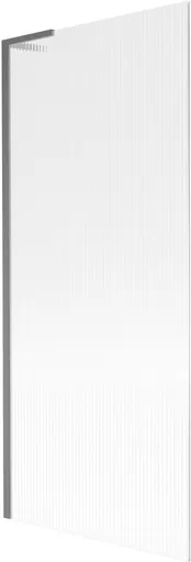 MEXEN/S - Next L vaňová zástena FIX 80 x 150, prúžky, grafit kartáčovaná 895-080-000-03-09-66