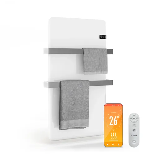 Blumfeldt Inteligentný infračervený ohrievač, ohrievač uterákov, výkon 500 W, IP24