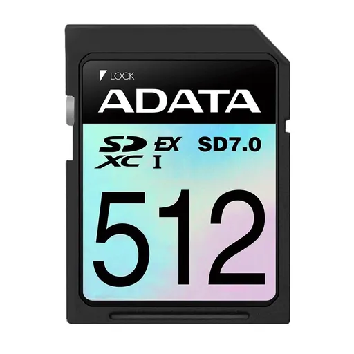 ADATA SDXC karta 512 GB Express, PCI Gen3, UHS-I, C10, V30, (R:800/W:700 MB/s)