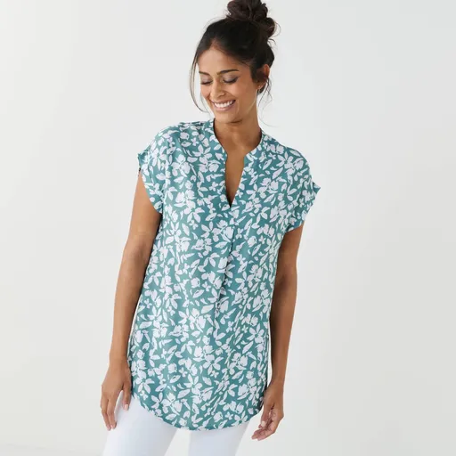 Tunika krátkymi rukávmi a potlačou