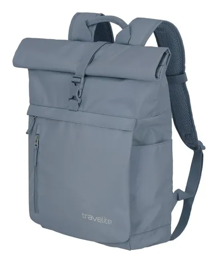 Roll-top batoh Travelite Basics Roll-up Backpack Smoke blue