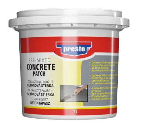 PRESTO CONCRETE PATCH - Betónová stierka na poškodenia betónu šedá, 1 L