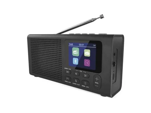 Prenosné rádio EMOS E0090 s Bluetooth, DAB/ DAB+/ FM, čierne