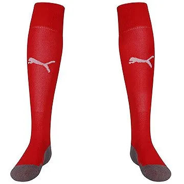 PUMA Team LIGA Socks CORE červené/biele veľ. 43 – 46 (1 pár) (4059504601516)
