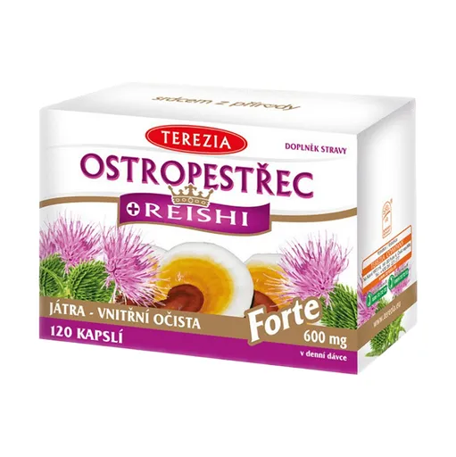 TEREZIA Pestrec + reishi forte 120 kapsúl
