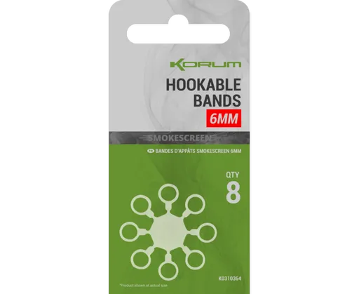 Korum krúžky smokescreen hookable bands - 12 mm