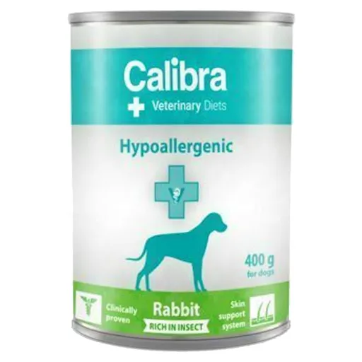CALIBRA Vet. Diets Hypoallergenic konzerva pre psov Rabbit&Insect 400 g