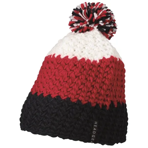 Myrtle Beach (Daiber) Háčkovaná zimná čiapka MB7940 - Tmavomodrá / červená / biela | uni
