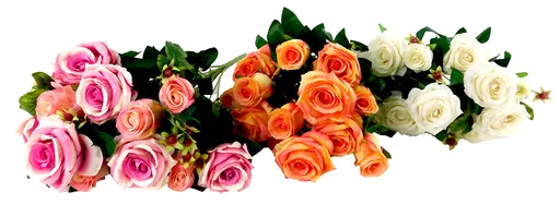 MAKRO - Kytica umelá rôzne farby, ruže