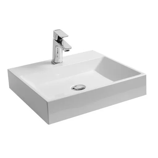 Ravak Natural umývadlo 50x45 cm otvor pre batériu, bez prepadu NATURUM0500