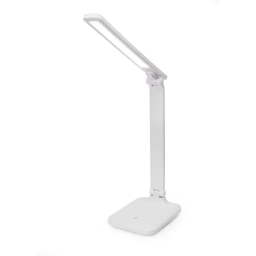 Platinet stolná LED lampa Remus 5W stmievateľná, dotykové ovládanie, USB port, biela