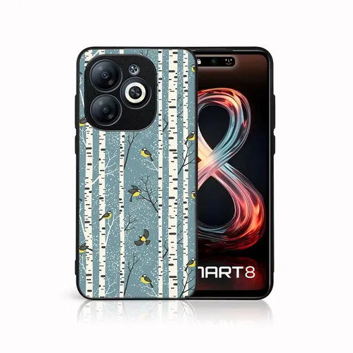 MY ART Kryt s vianočným dizajnom Infinix Smart 8 BIRCH (072)