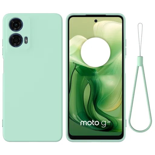 RUBBER Ochranný kryt pre  Motorola Moto G04 / G24 / G24 Power zelený