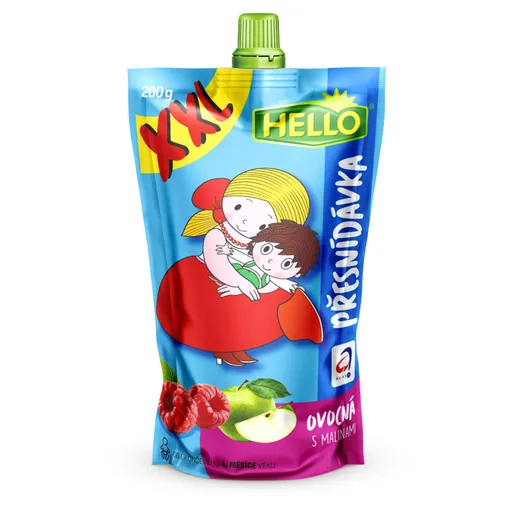 HELLO XXL Kapsička s malinami 200 g x 10 kusov