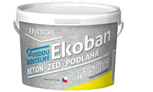 DETECHA Ekoban - náterová hmota na podlahy 15 kg sivý