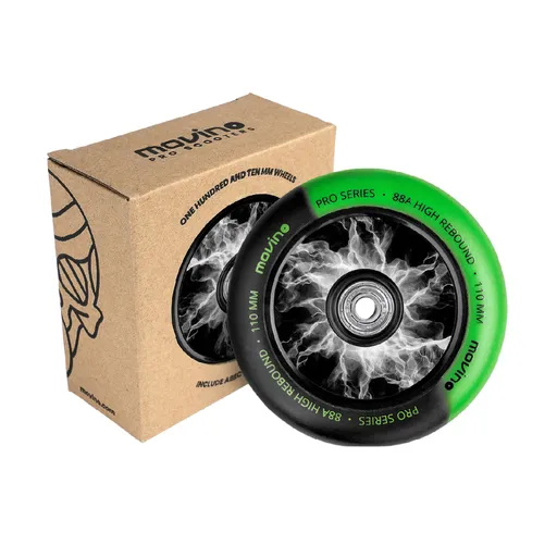 Náhradné kolieska na freestyle kolobežku MOVINO Maniac, 110 mm, Nylon, 2 ks, Modrá