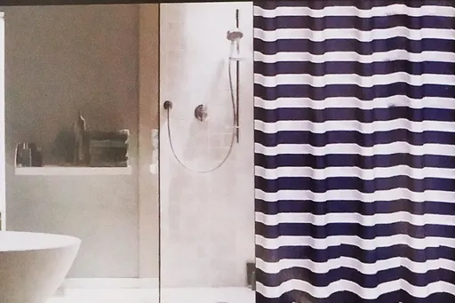 BISK - Záves sprchový morský tmavomodrý