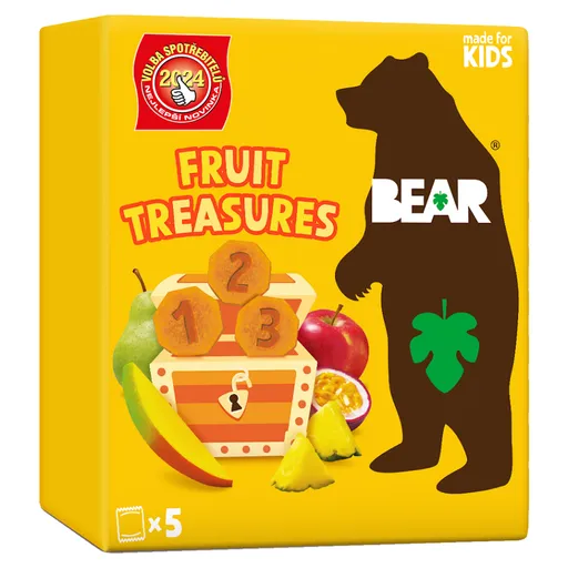 BEAR Fruit treasures tropické mango a marakuja 5 x 20 g