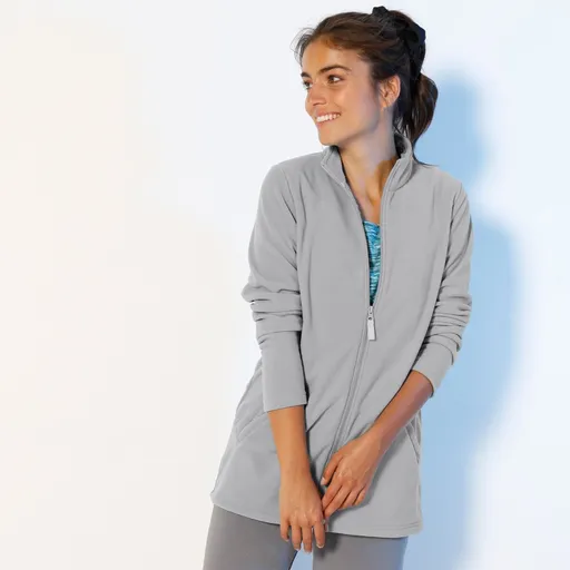 Jednofarebná mikina  na zips