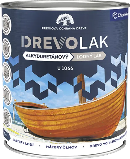 DREVOLAK U 1066 - Lodný lak do vlhkého prostredia 0,75 L bezfarebný