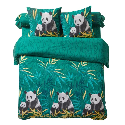 Posteľná bielizeň Pandi s potlačou, polycoton