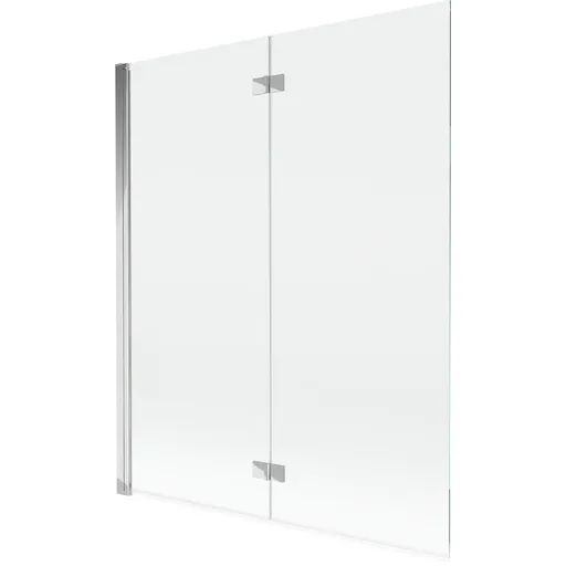 MEXEN - MIST vaňová zástena 140x150 cm 6mm 2-s, chróm, číra, ľavá 8A9-140-002-01-00-L