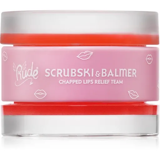 Rude Cosmetics Scrubski & Balmer balzam a peeling na pery odtieň Juicy Peach 7.5 g