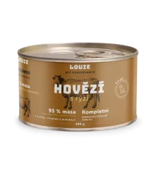 LOUIE Konzerva LOUIE hovädzie s ryžou 200g pre psov