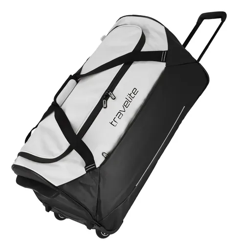 Cestovná taška na kolieskach Travelite Basics Trolley Travel Bag Black/white