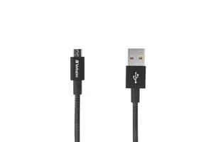VERBATIM kábel Micro B USB Cable Sync & Charge 30cm (Black)