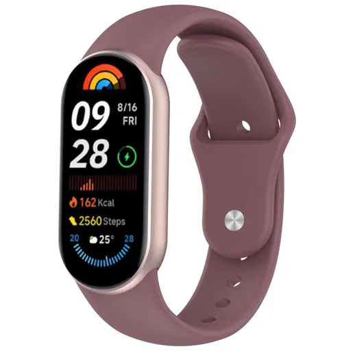 BUTTERFLY Vymeniteľný remienok pre Xiaomi Smart Band 10 / 9 / 8 fialový