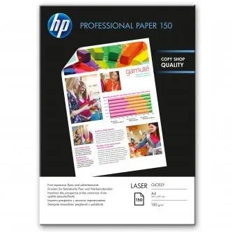 HP Professional Glossy Laser Photo Paper CG965A CG965A, 150 g/m2, A4, 150ks, lesklý, biely, foto papier