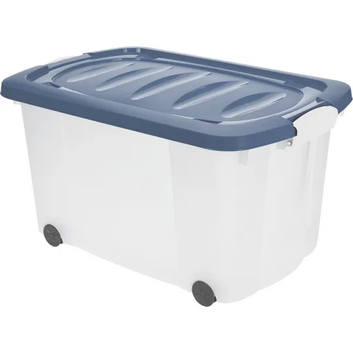 Úložný box s kolieskami, 60 x 39 x 32 cm, modrá