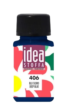 MAIMERI IDEA STOFFA - Farby na textil 406 - deep blue, 60 ml