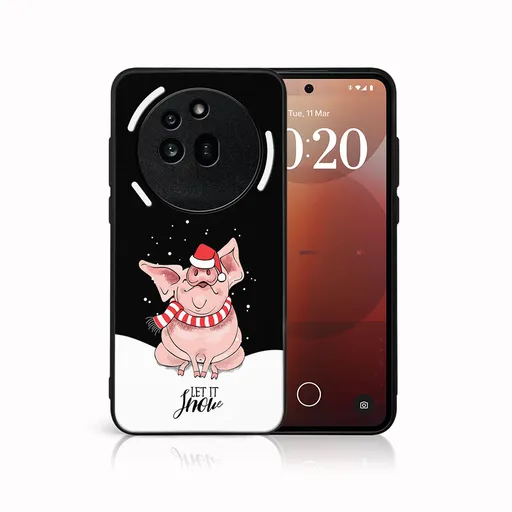 MY ART Kryt s vianočným dizajnom Nothing Phone (3a) Pro LET IT SNOW (075)