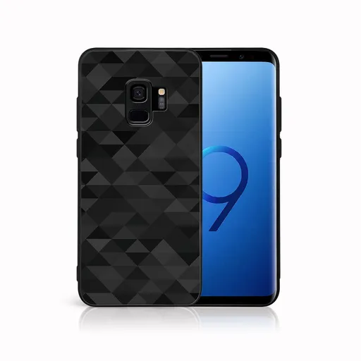 MY ART Ochranný obal pre Samsung Galaxy S9 BLACK TRIANGLES (232)