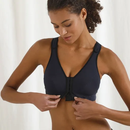 Podporná podprsenka z bio bavlny pre ženy po operácii prsníka Coeur de Lys®, so zapínaním vpredu