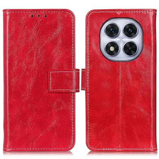 RETRO Peňaženkový obal Xiaomi Redmi Note 14 Pro červený