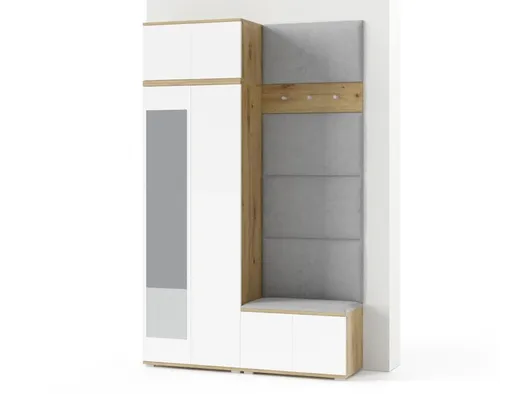 ArtPK Predsieň SEVILLA 2 | dub artisan/biela so zrkadlom Farba: Trinity 14