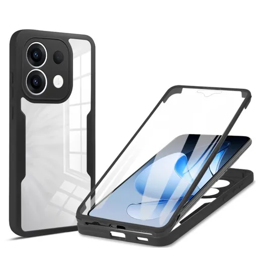 DUAL Obojstranný kryt s fóliou Oppo Reno13 5G čierny