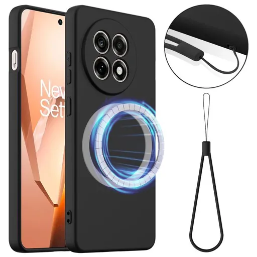 RUBBER MAGSAFE Silikónový kryt pre OnePlus 13R 5G BLACK