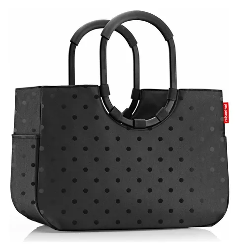 Dámska taška Reisenthel Loopshopper L Frame Glossy dots black
