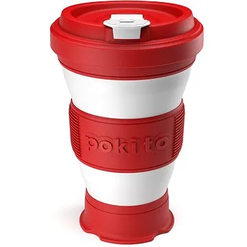 POKITO Skladací hrnček na kávu 3 v 1 čerešňový (CR88332)