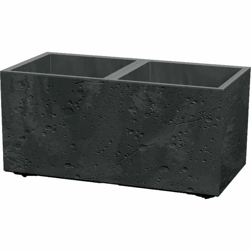 Kvetináč SIERRA CASE BETON EFFECT 57,7 cm, čierna, S