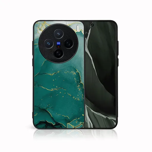 MY ART Ochranný kryt pre Vivo X200 5G GREEN MARBLE (145)